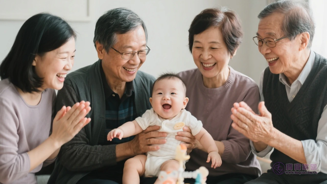 多元家庭慶祝畫面