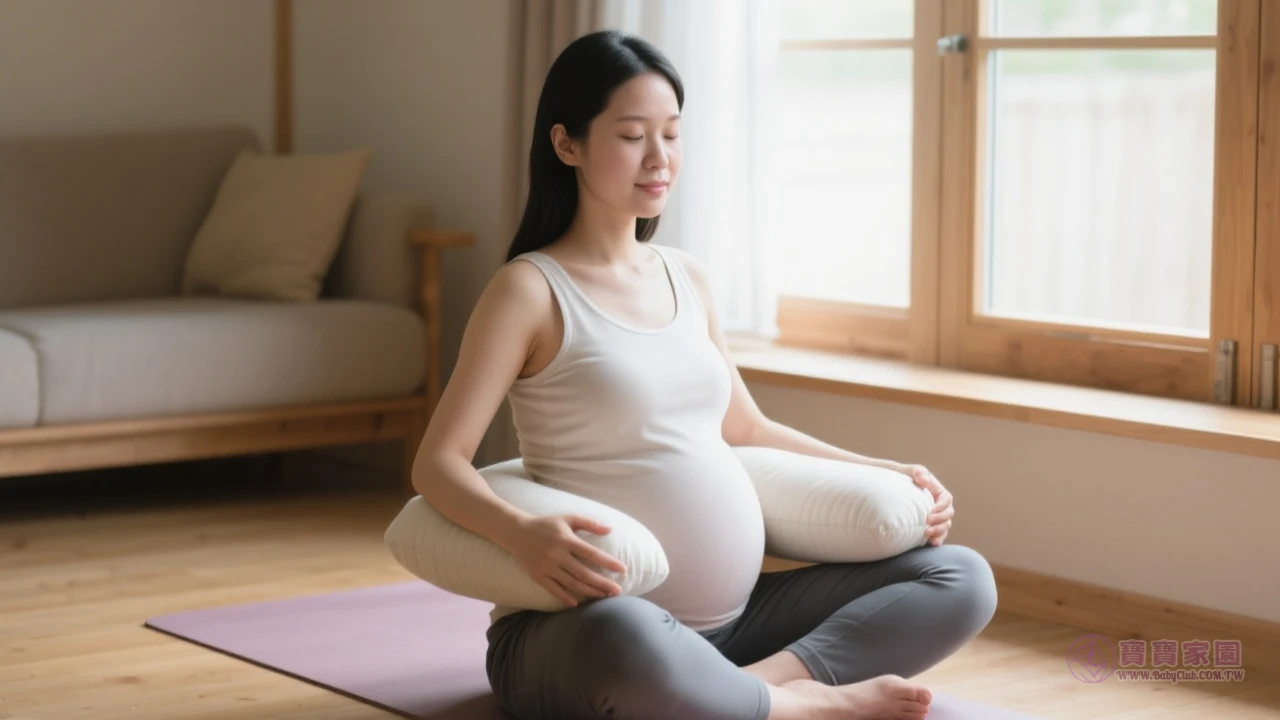 孕婦瑜珈示意