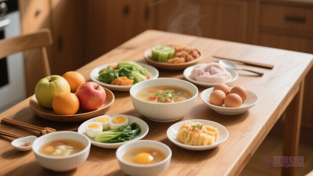 產後飲食搭配示意