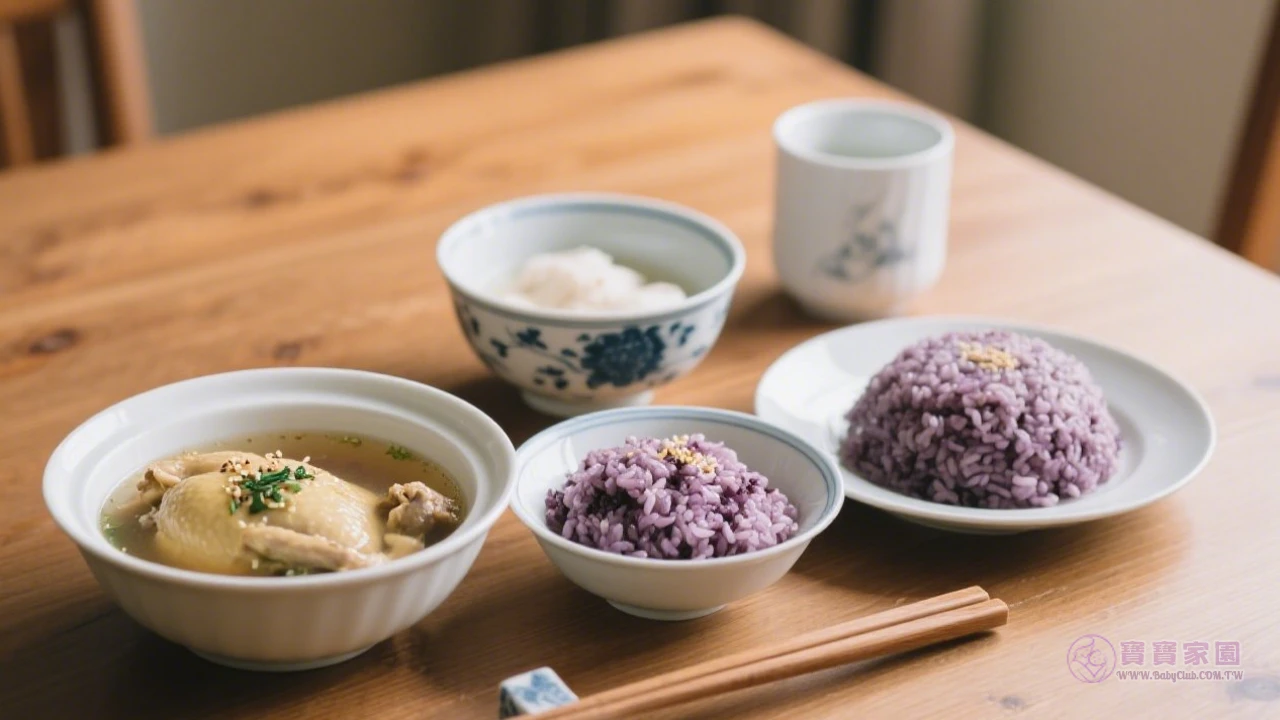 月子餐擺盤示意