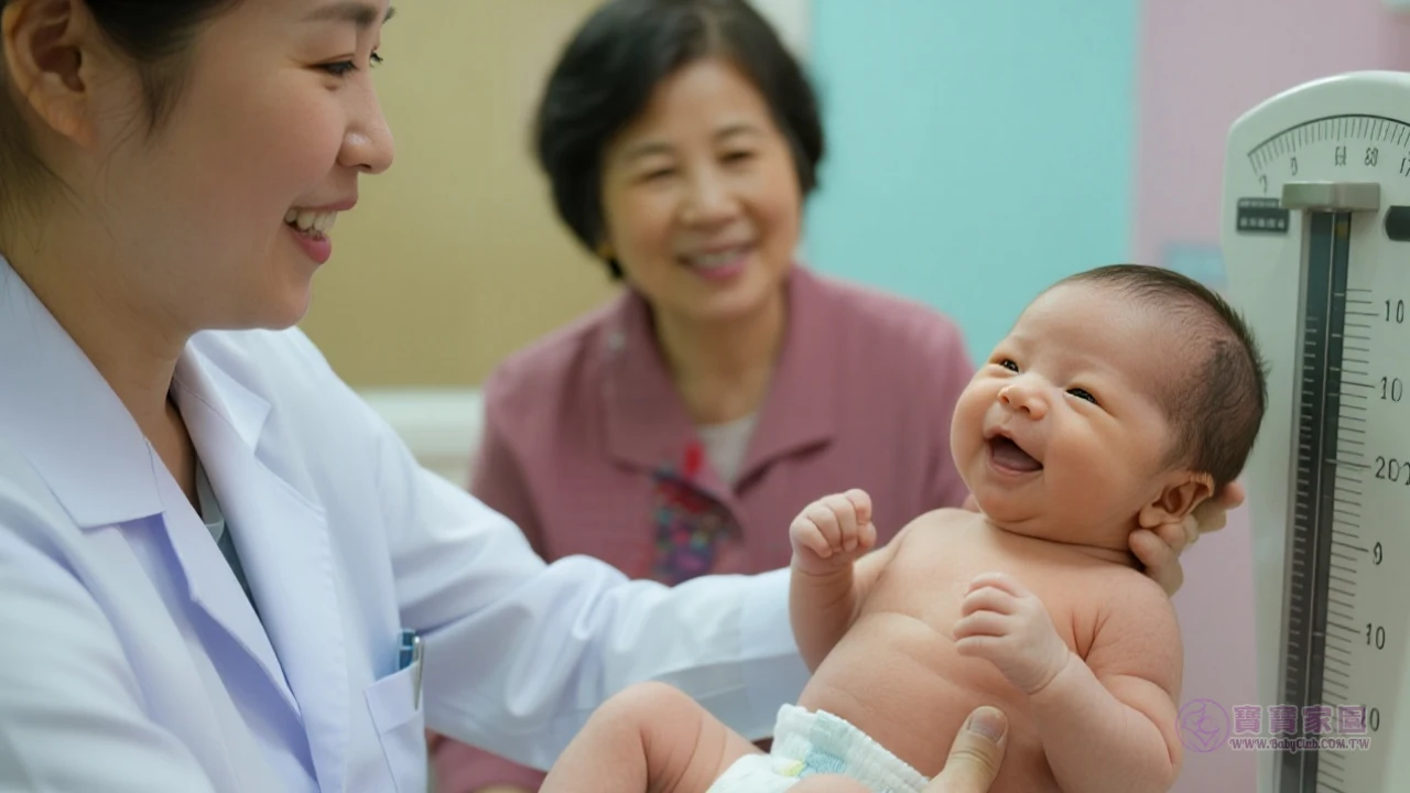 寶寶體重測量畫面