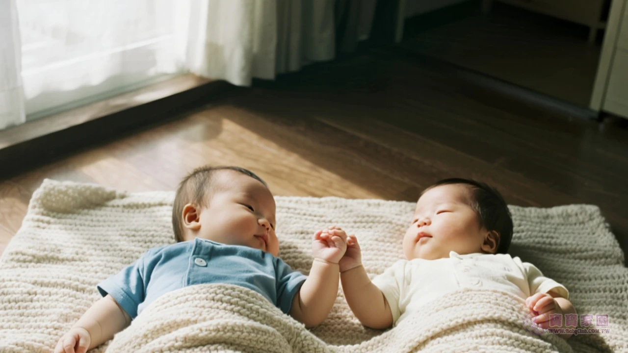 雙胞胎嬰兒示意圖