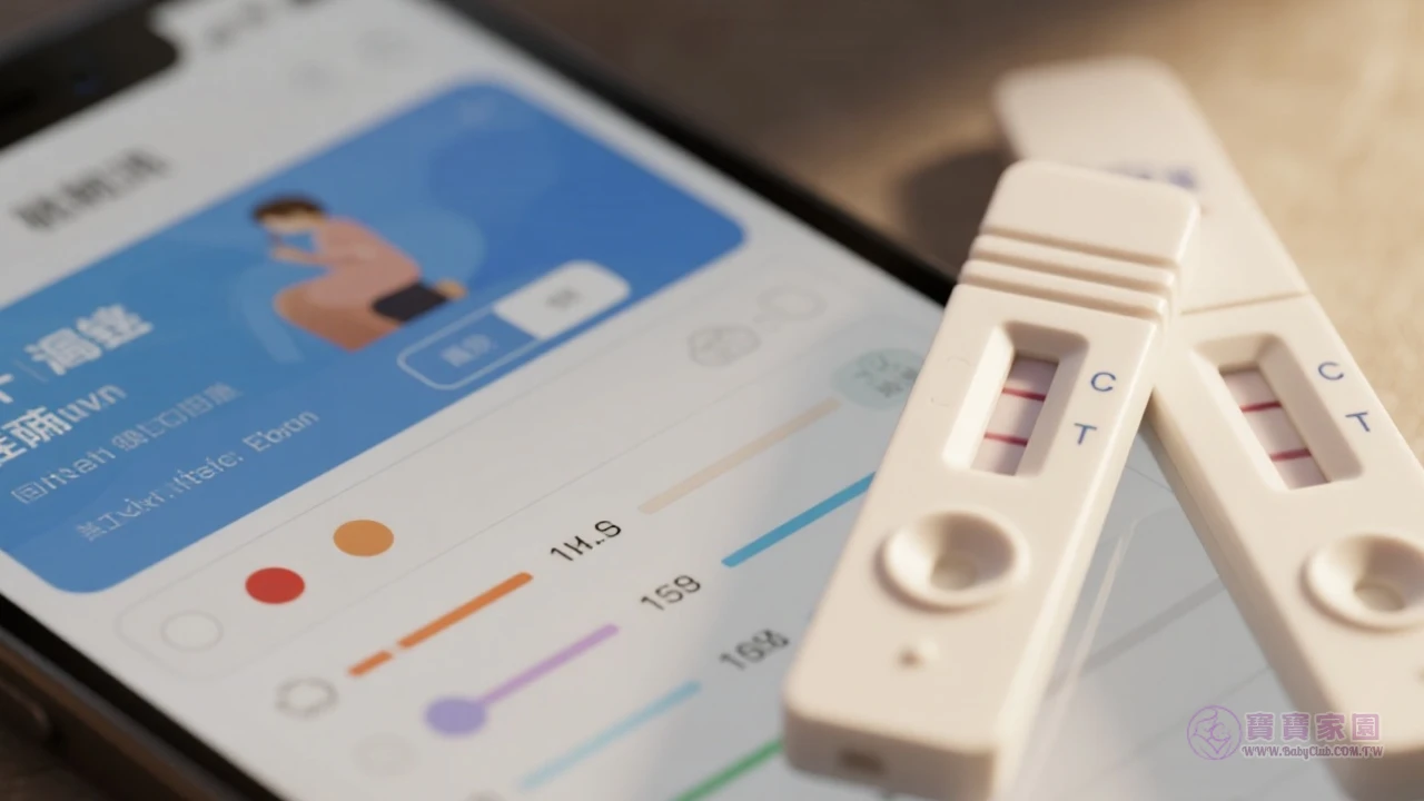 排卵檢測示意圖