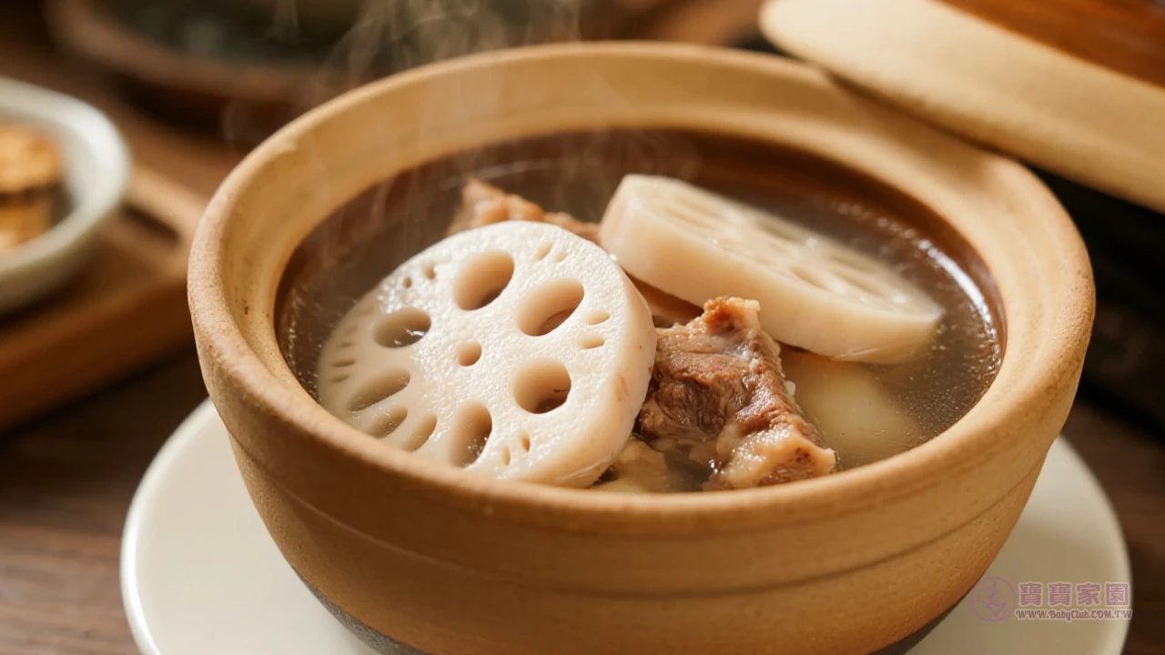 蓮藕排骨湯特寫