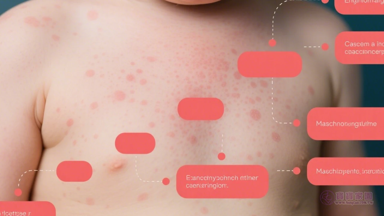 幼兒皮疹發展過程