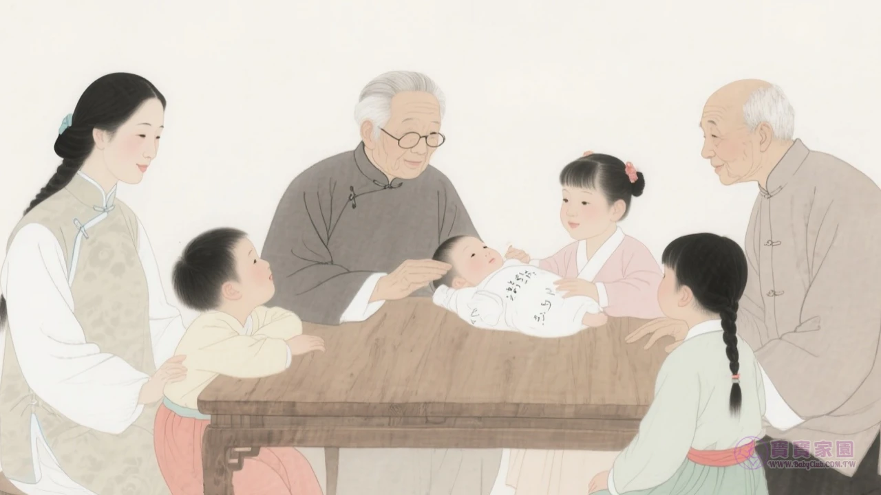 古代家庭取名情境