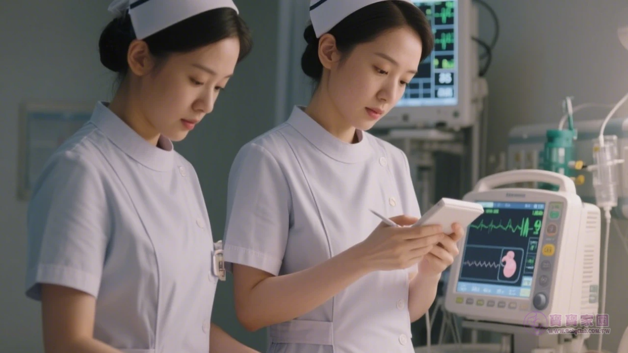 醫護人員監測胎心音