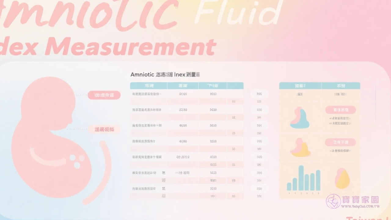 醫師解說羊水指數測量圖