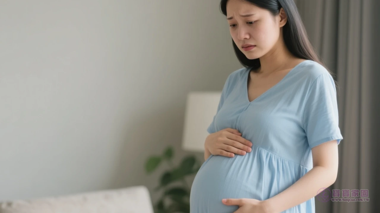 孕婦腹痛示意圖