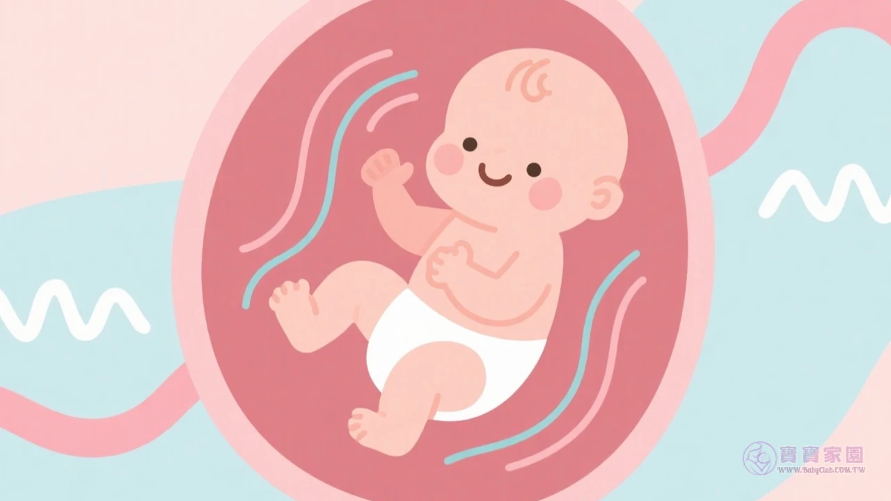 孕後期胎動示意