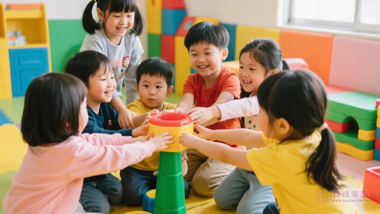不同年齡層幼兒互動的多樣場景