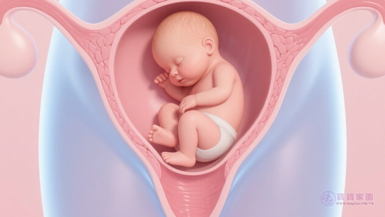 子宮內寶寶姿勢示意