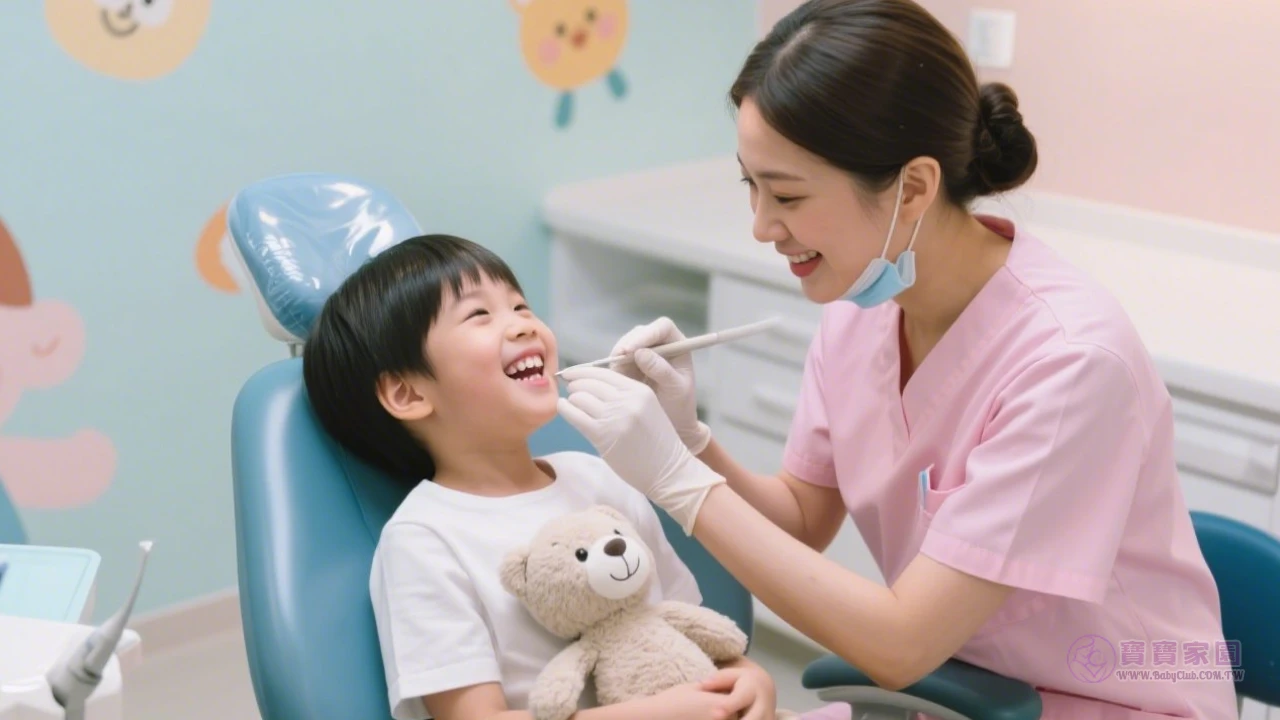 兒童牙醫治療示意