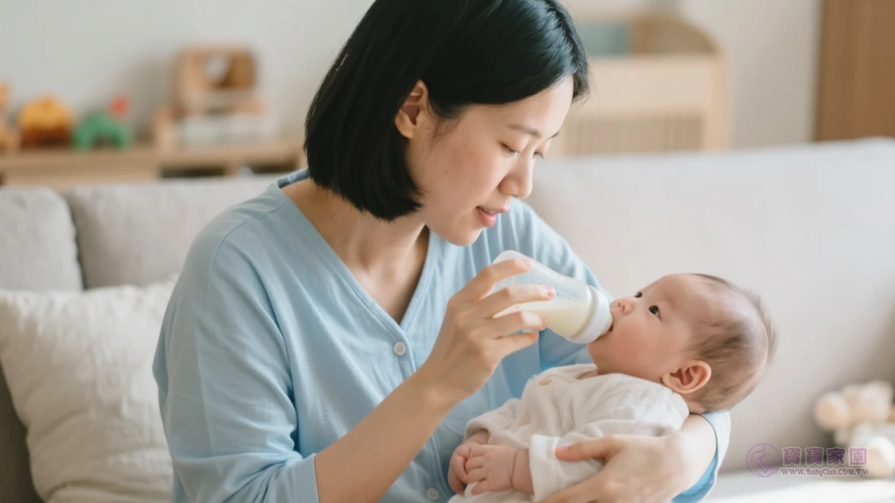 媽媽餵養寶寶畫面