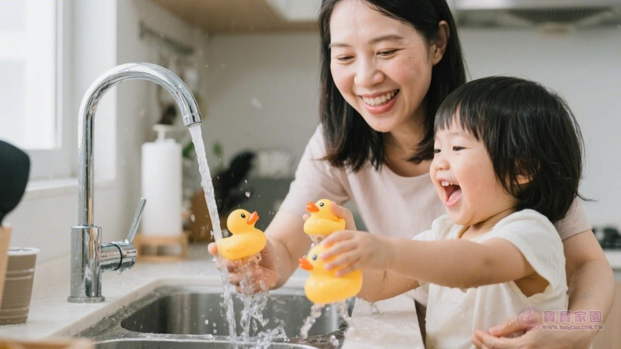 浴室玩水時光
