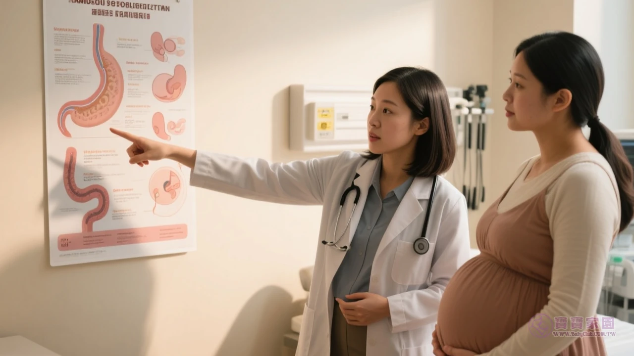 孕婦諮詢醫師示意圖