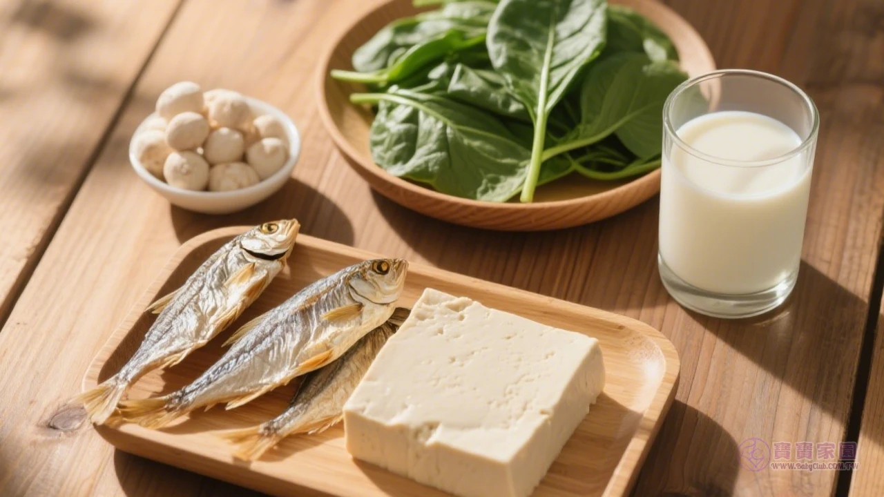 高鈣食物組合圖