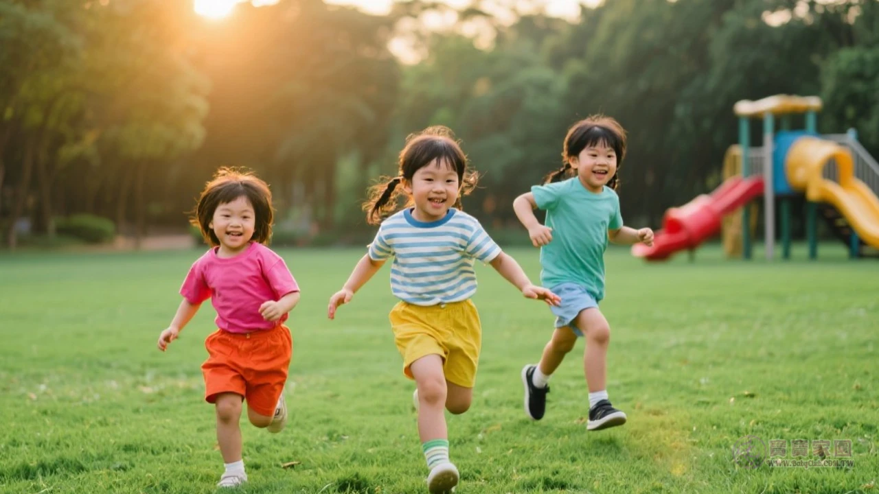公園遊戲場景示意