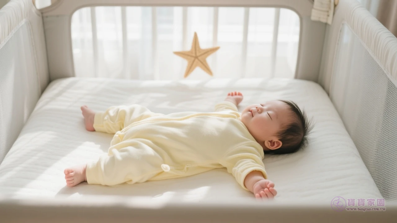 寶寶仰睡示意圖