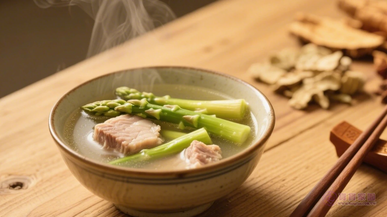 蘆筍瘦肉湯成品