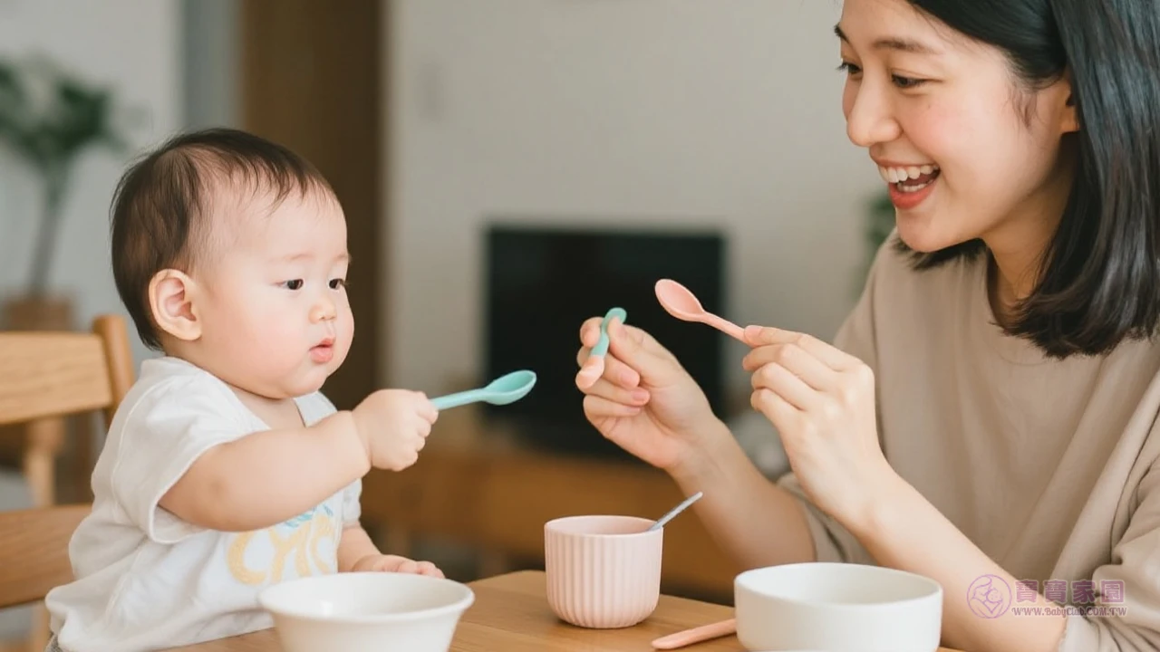 親子共餐溫馨畫面