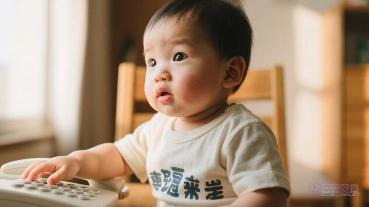幼兒按電話按鍵