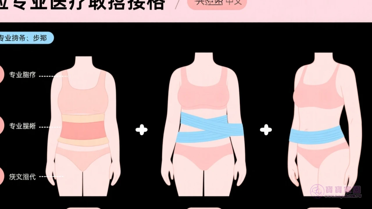 不同產後階段腹帶綁法