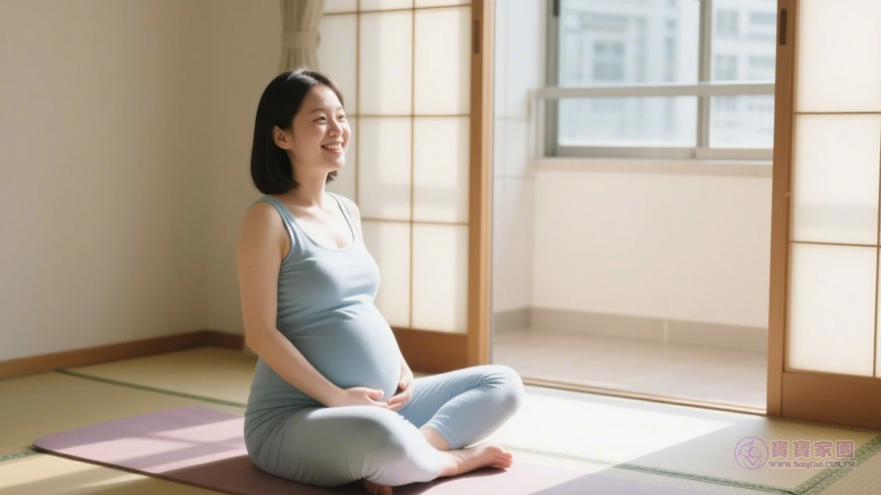 孕婦放鬆示意圖