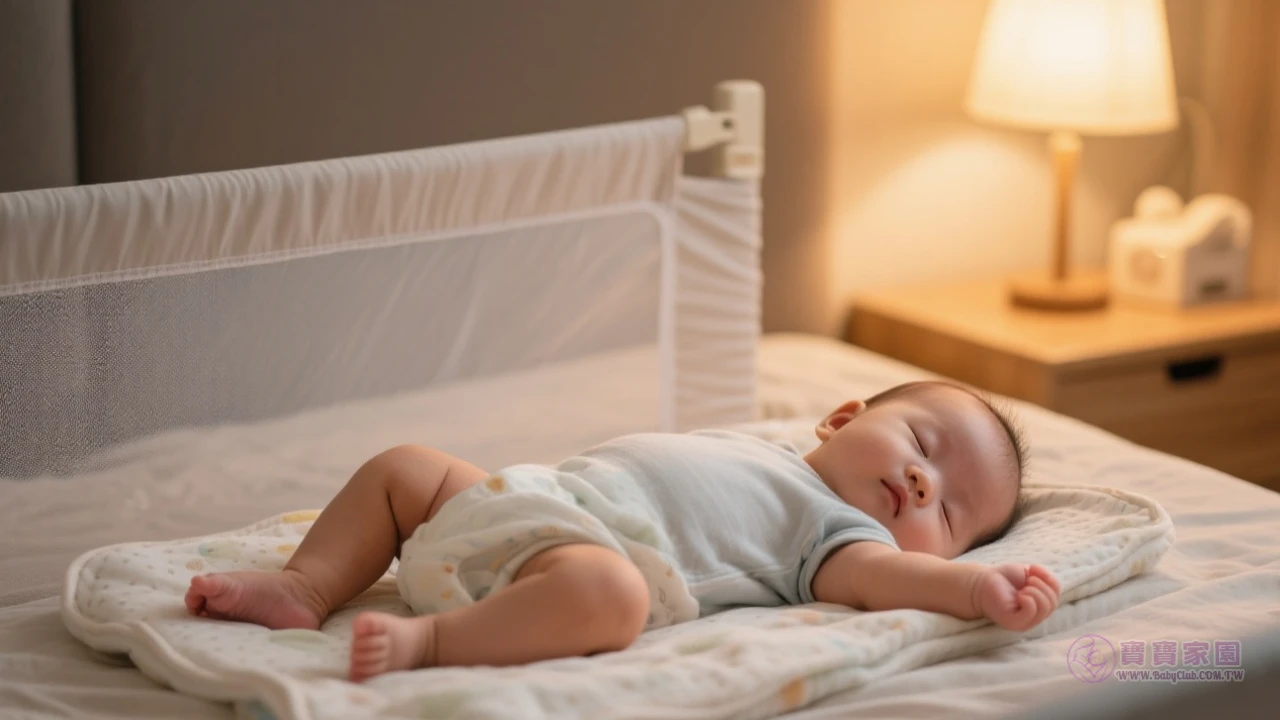 寶寶側睡示範圖