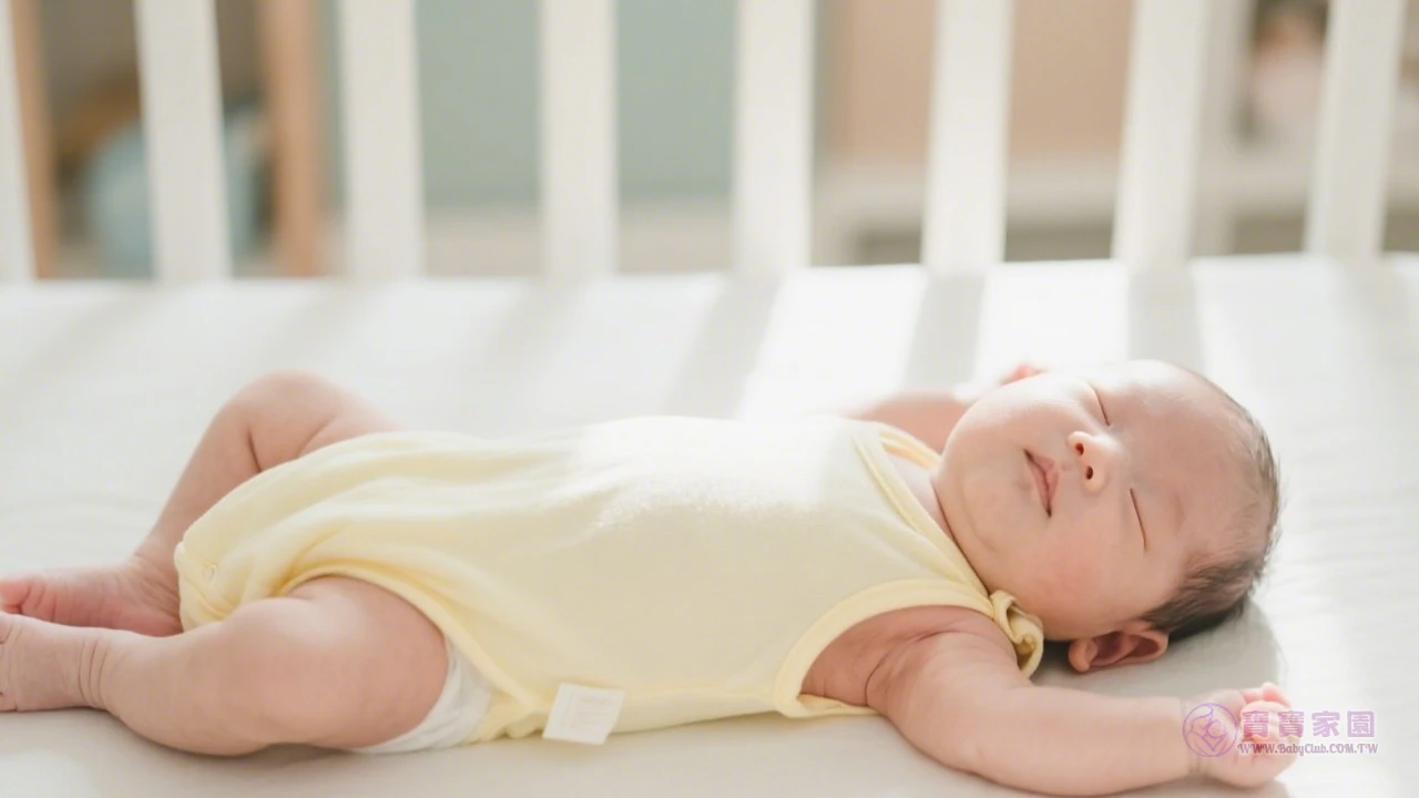 嬰兒仰睡示意圖