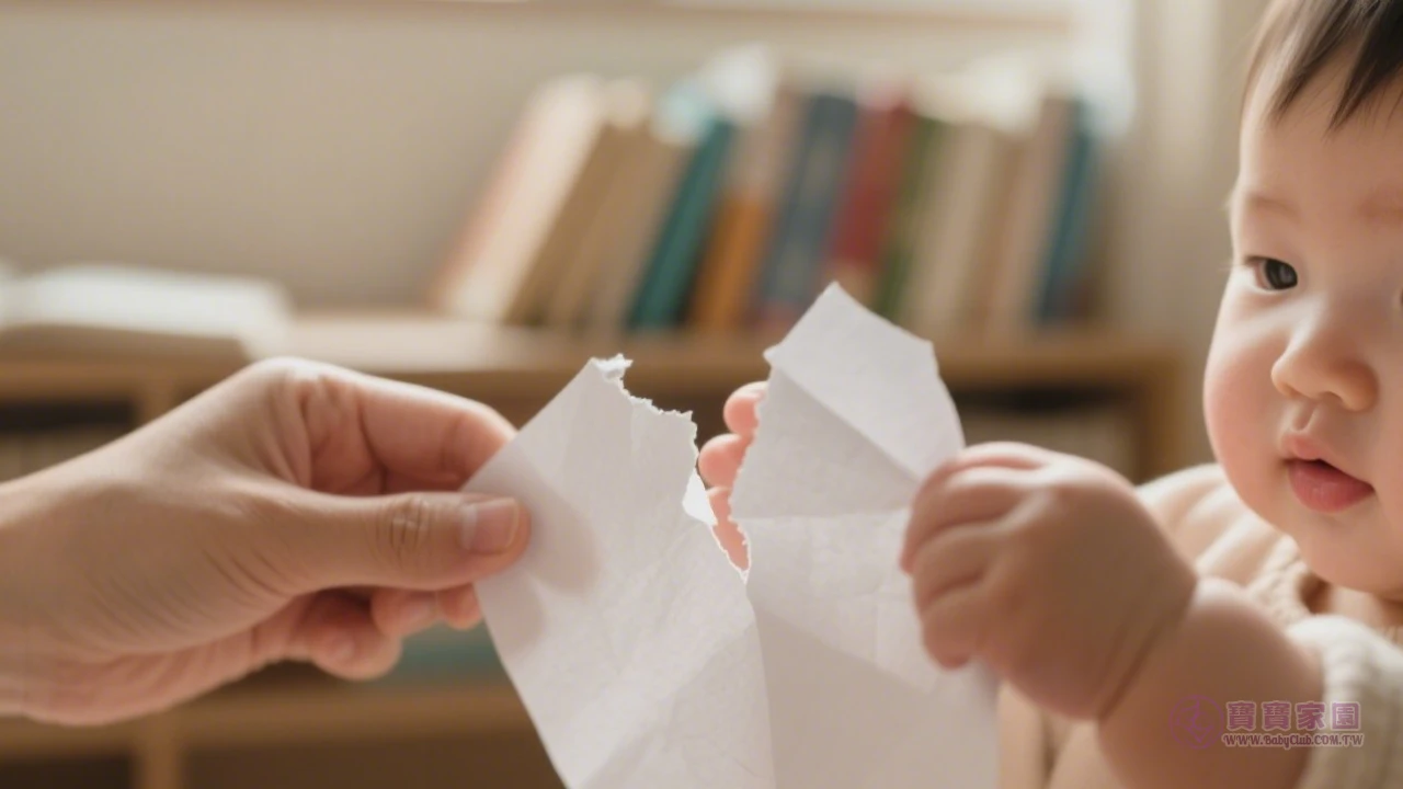 幼兒撕書動作示範