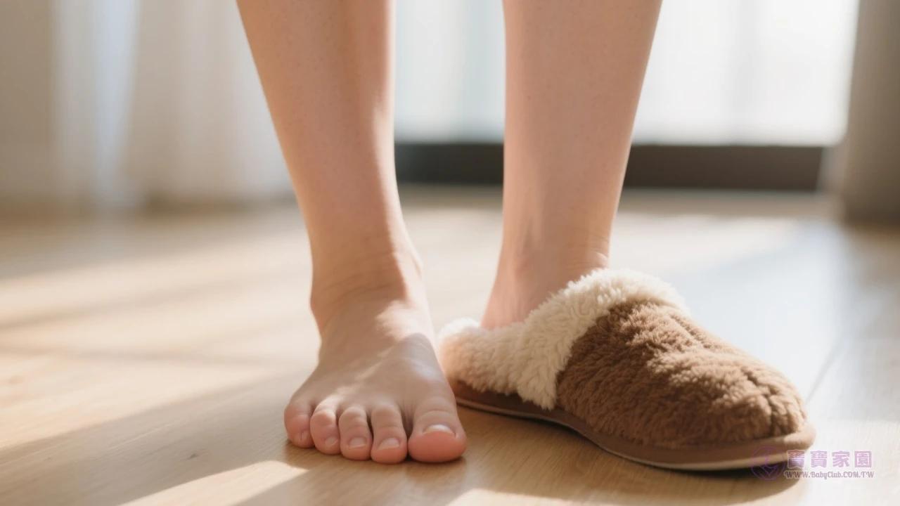 產後腳型變化示意圖