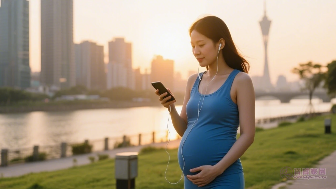 孕婦散步示意圖