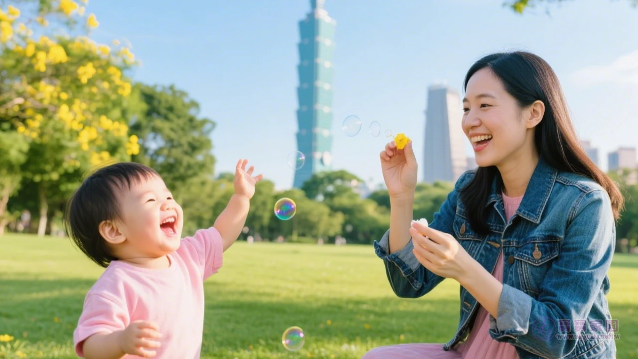 媽咪與孩子的戶外互動