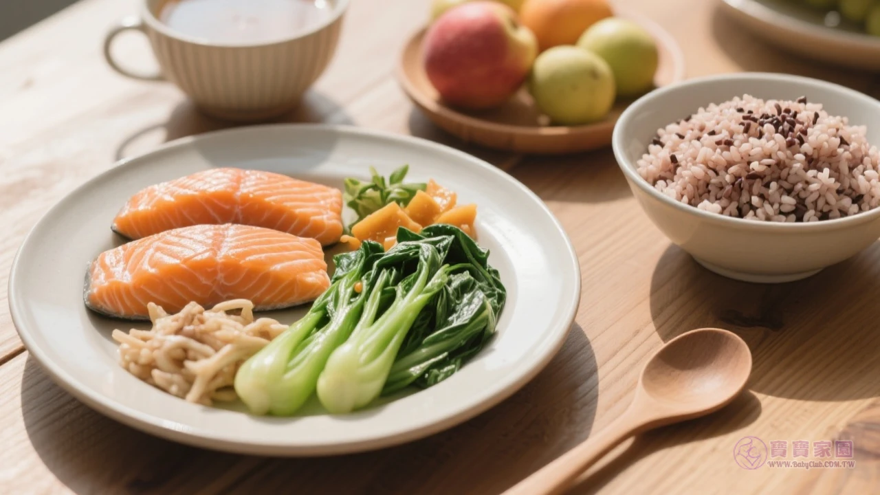 孕婦營養餐示意圖