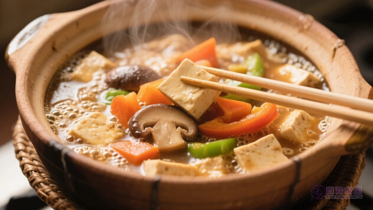 蔬菜豆腐煲特寫