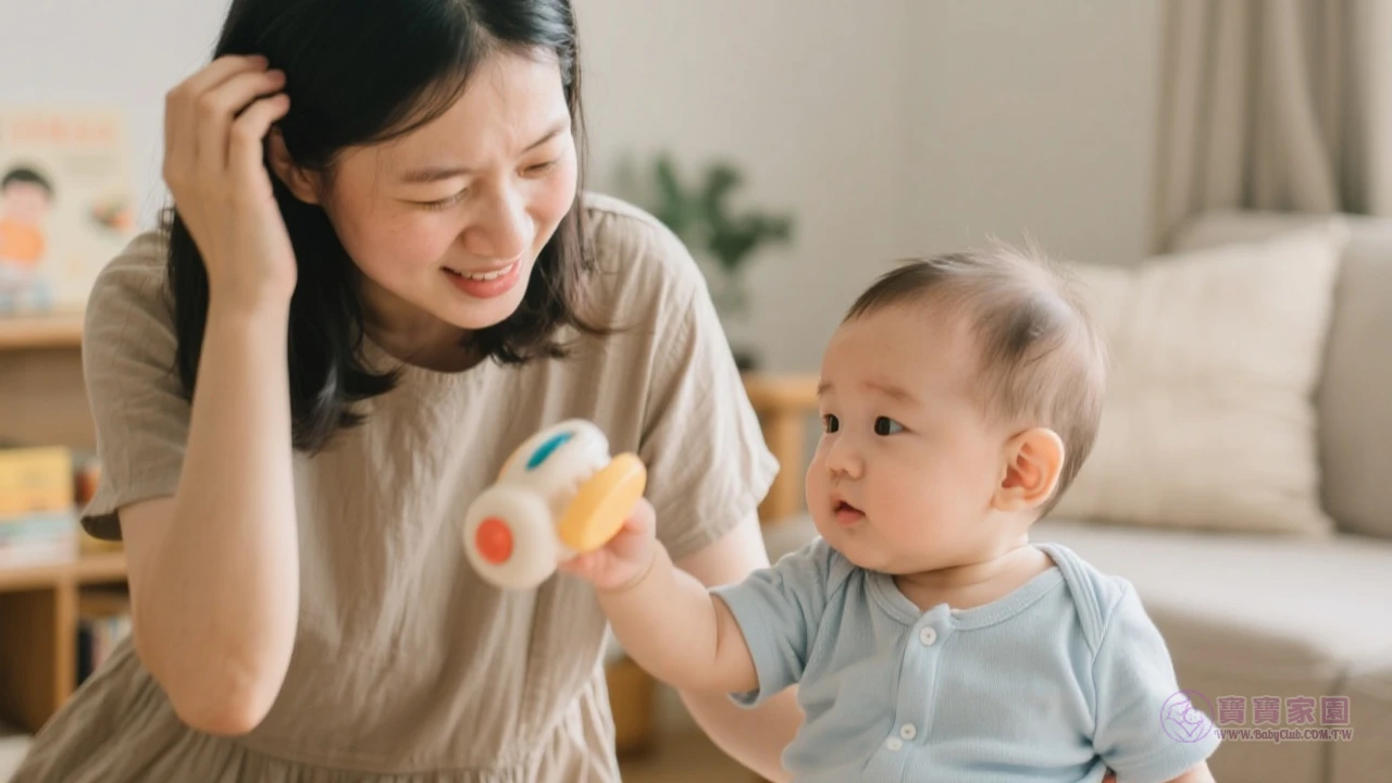 4個月寶寶互動示意