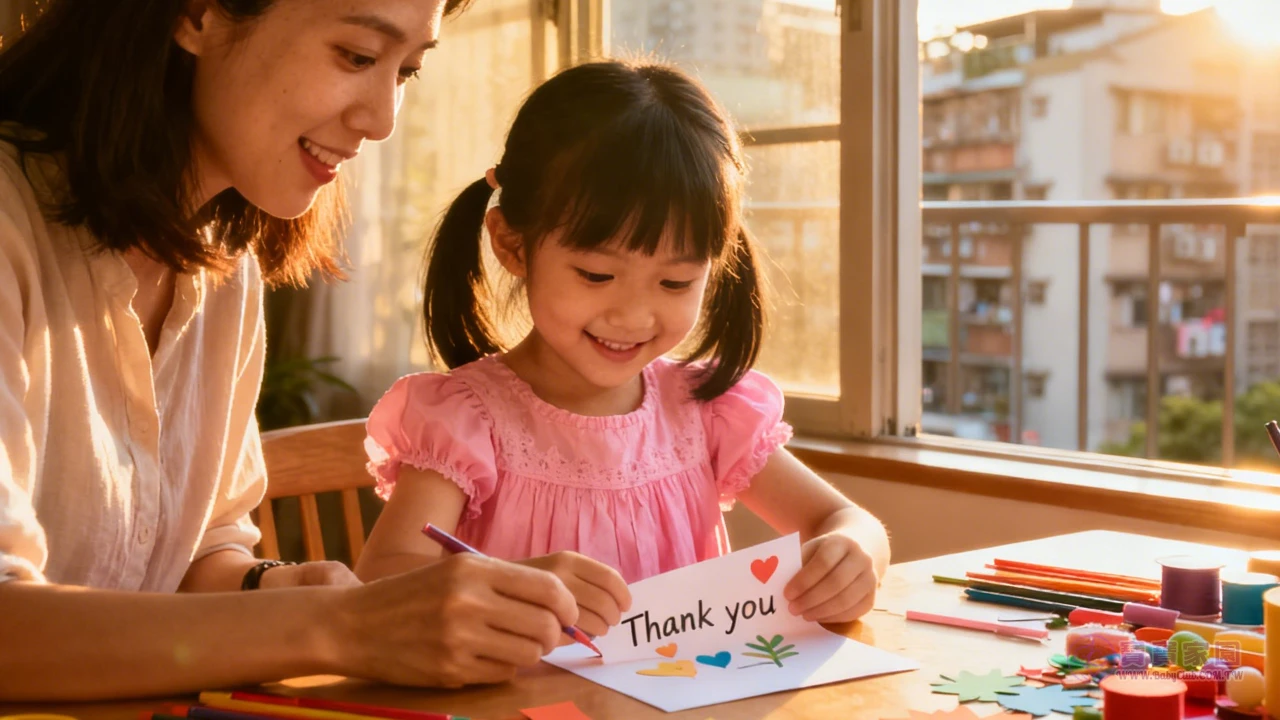 親子感恩互動示範