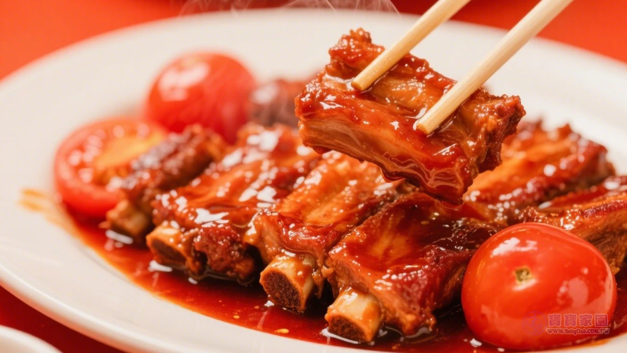 茄汁燉排骨料理