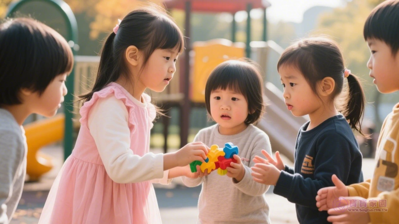 幼兒園社交互動場景