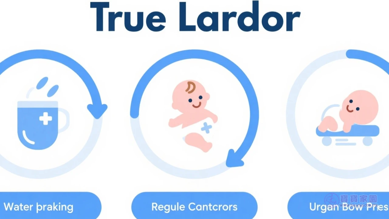 三種真實產兆示意圖