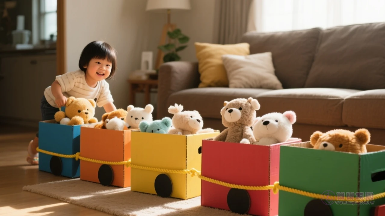 紙箱火車示意圖