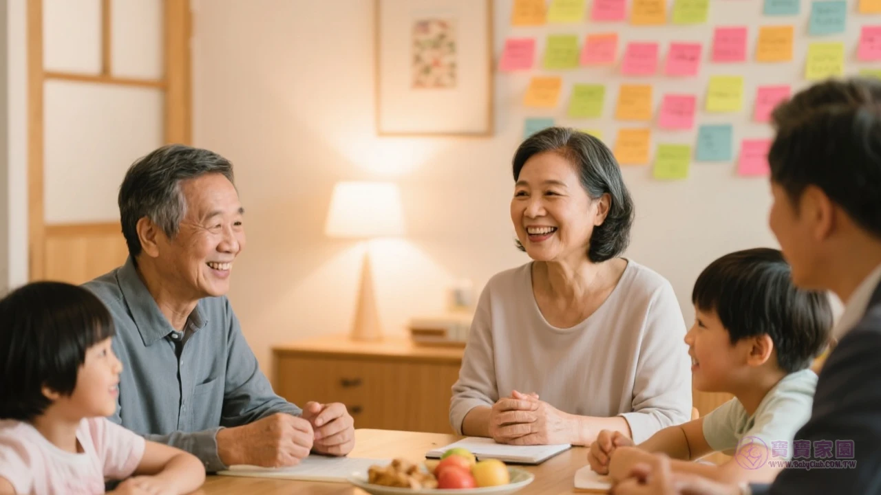 家庭會議歡樂場景