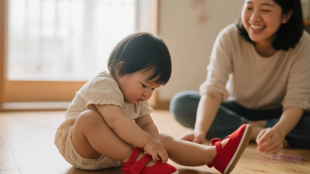 幼兒自己穿鞋