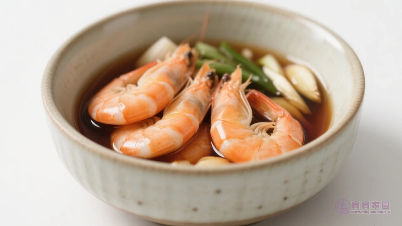 醃製蝦仁特寫