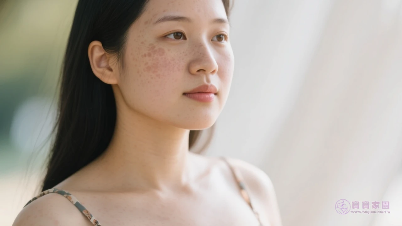 孕斑分佈示意圖