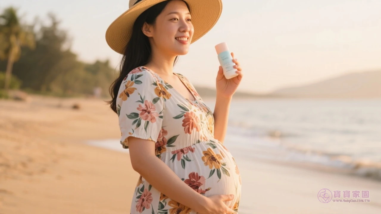 孕婦防曬示範