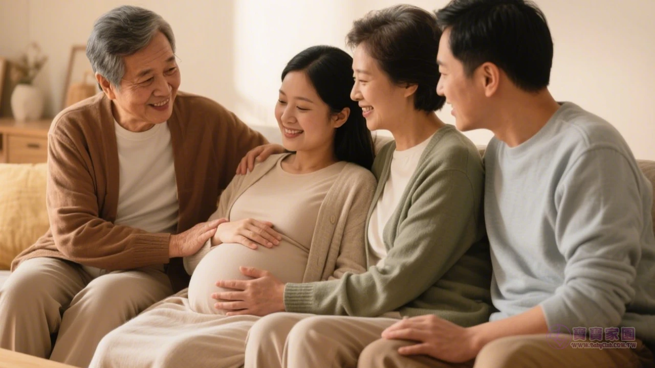家庭支持孕婦