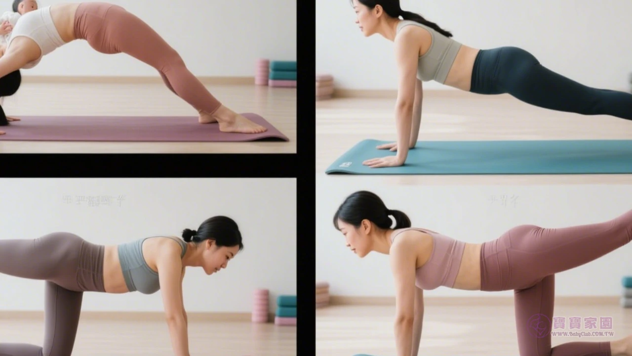 產後運動組合圖