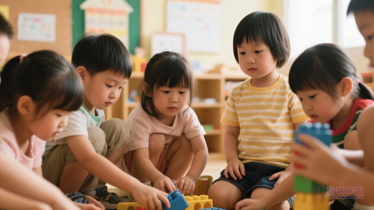 幼兒園孩子一起遊戲